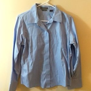 Liz Claiborne Blue Button Down Blouse